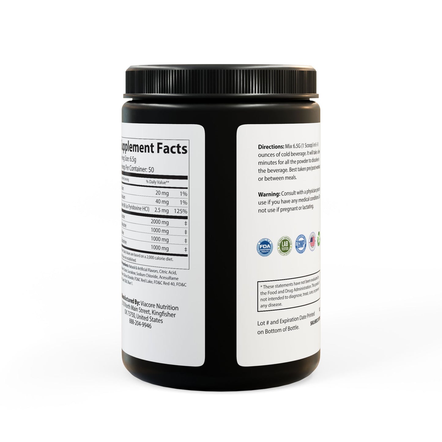 DYLF FUEL BCAA Supplement, Grape Flavor (325g, 11.46oz, 50 servings)