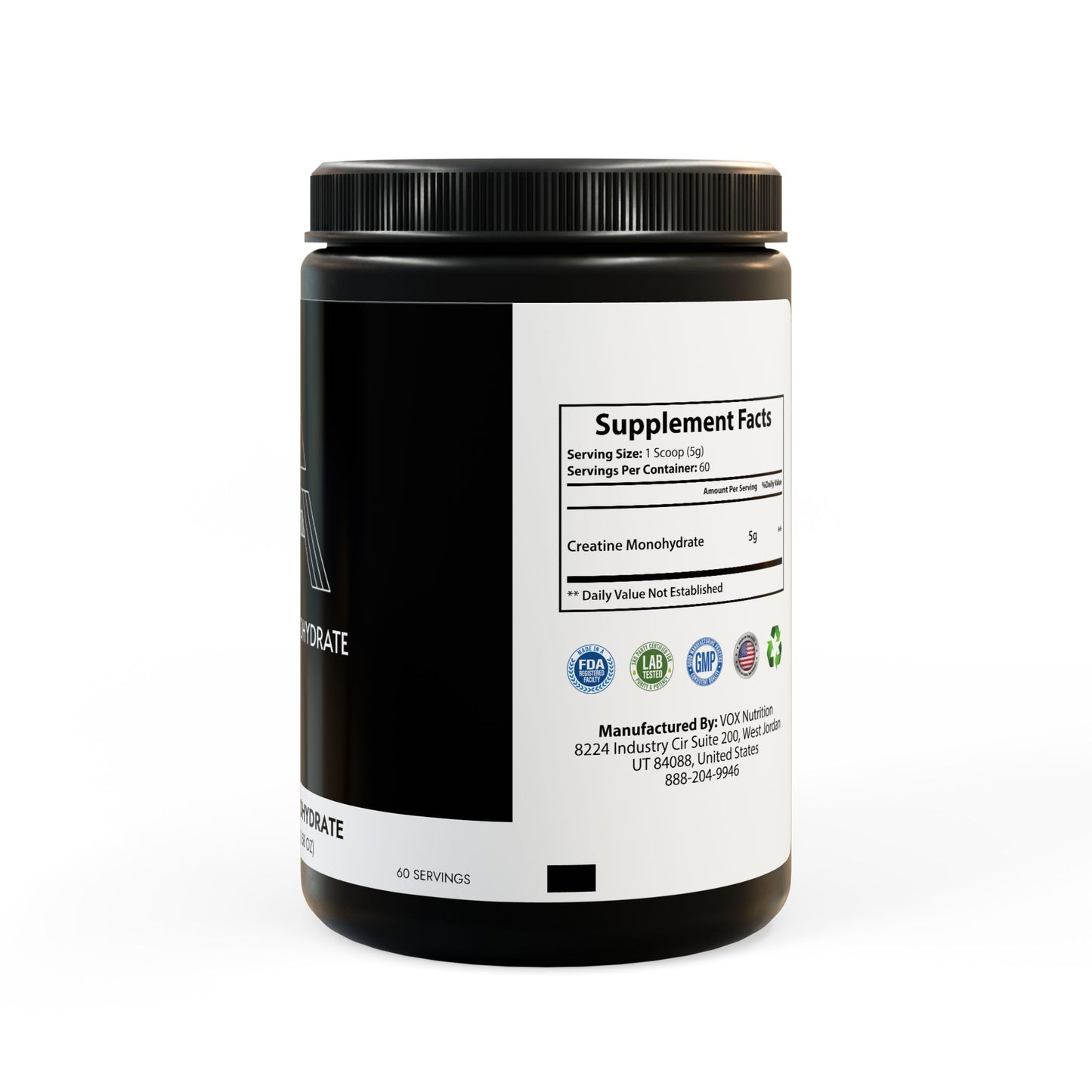 Aesthetically Fit Creatine Monohydrate Supplement (300g, 10.58oz)
