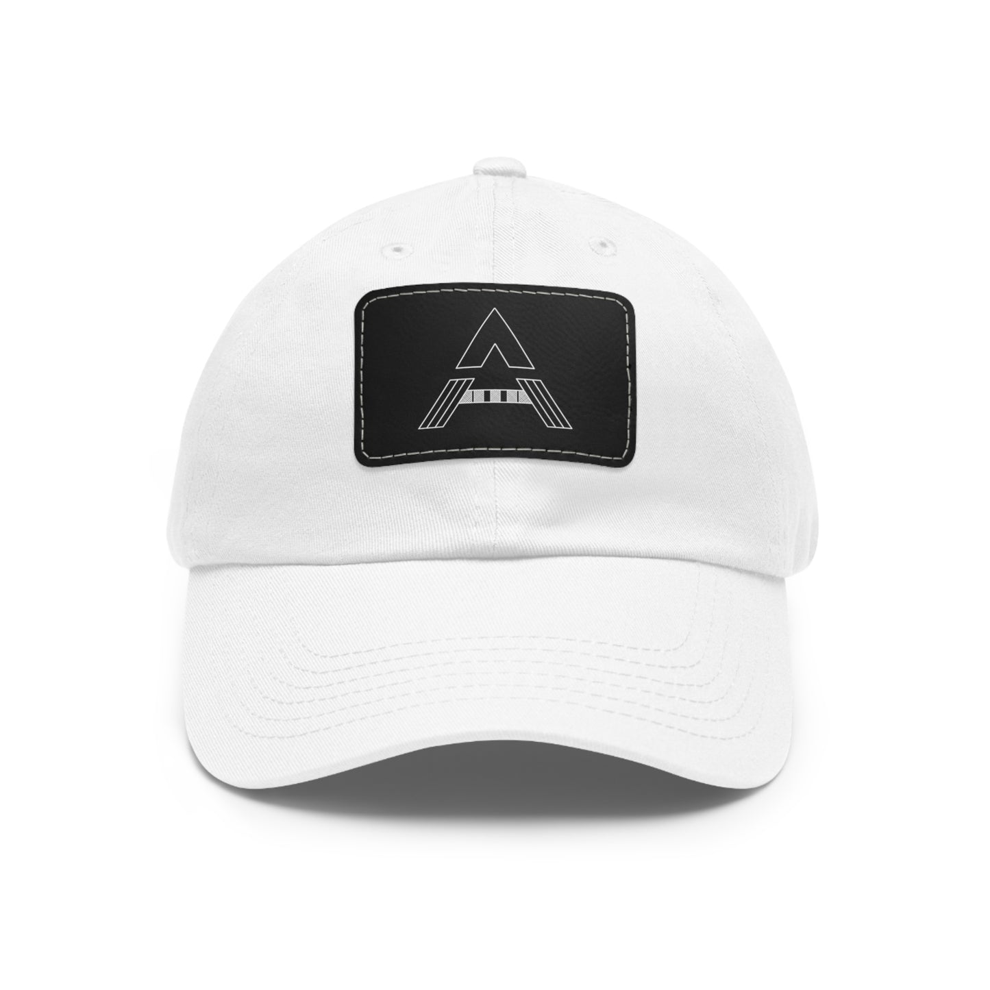 Aesthetically Fit Dad Hat with Leather Patch (Rectangle)