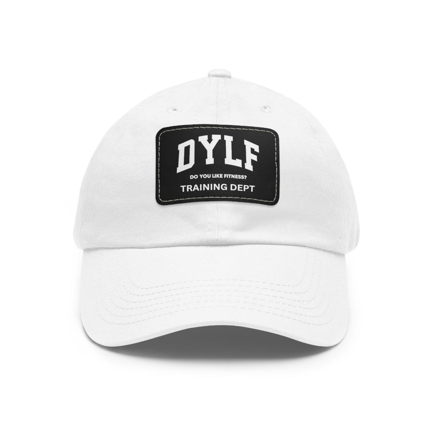 DYLF In Training Dad Hat with Leather Patch (Rectangle)