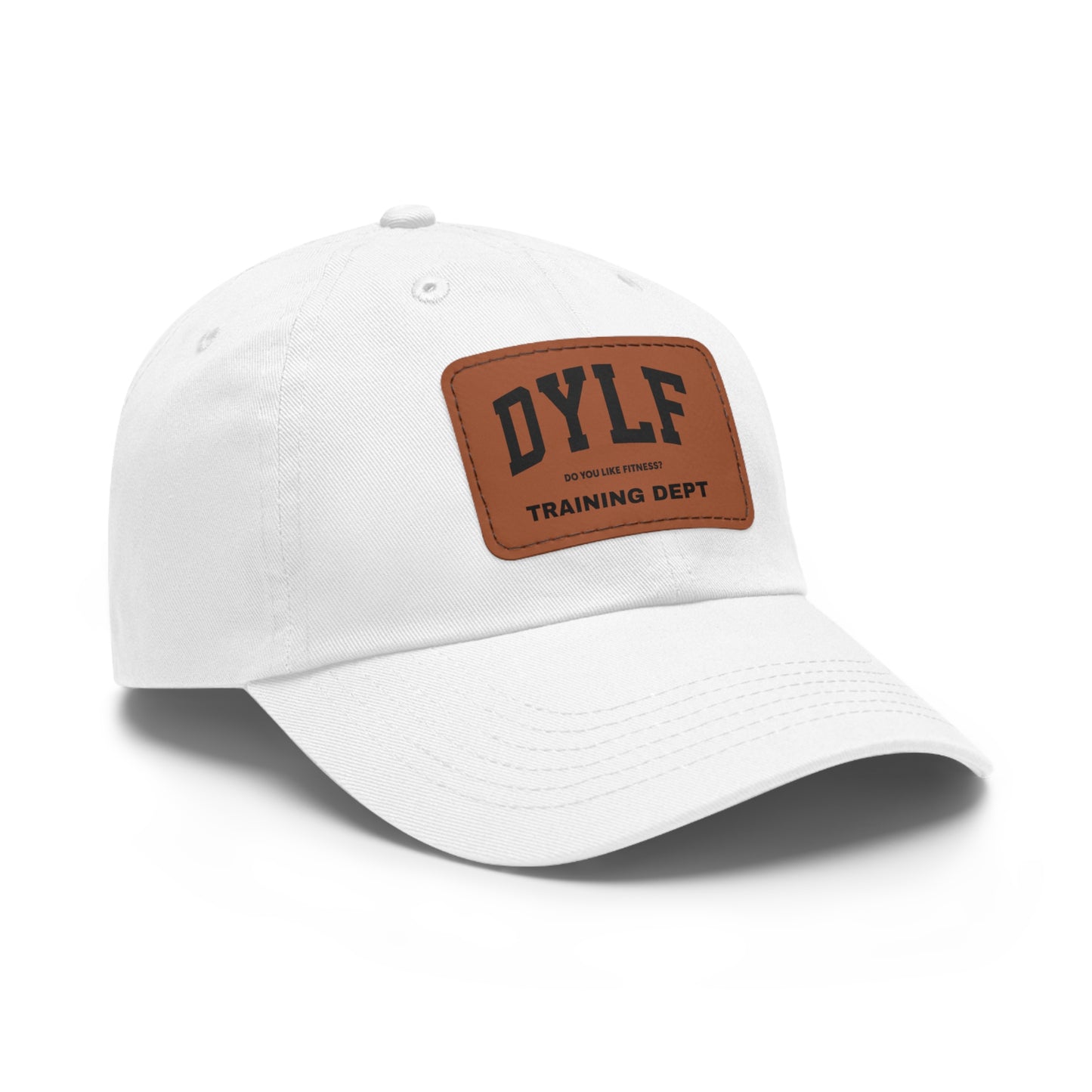 DYLF In Training Dad Hat with Leather Patch (Rectangle)