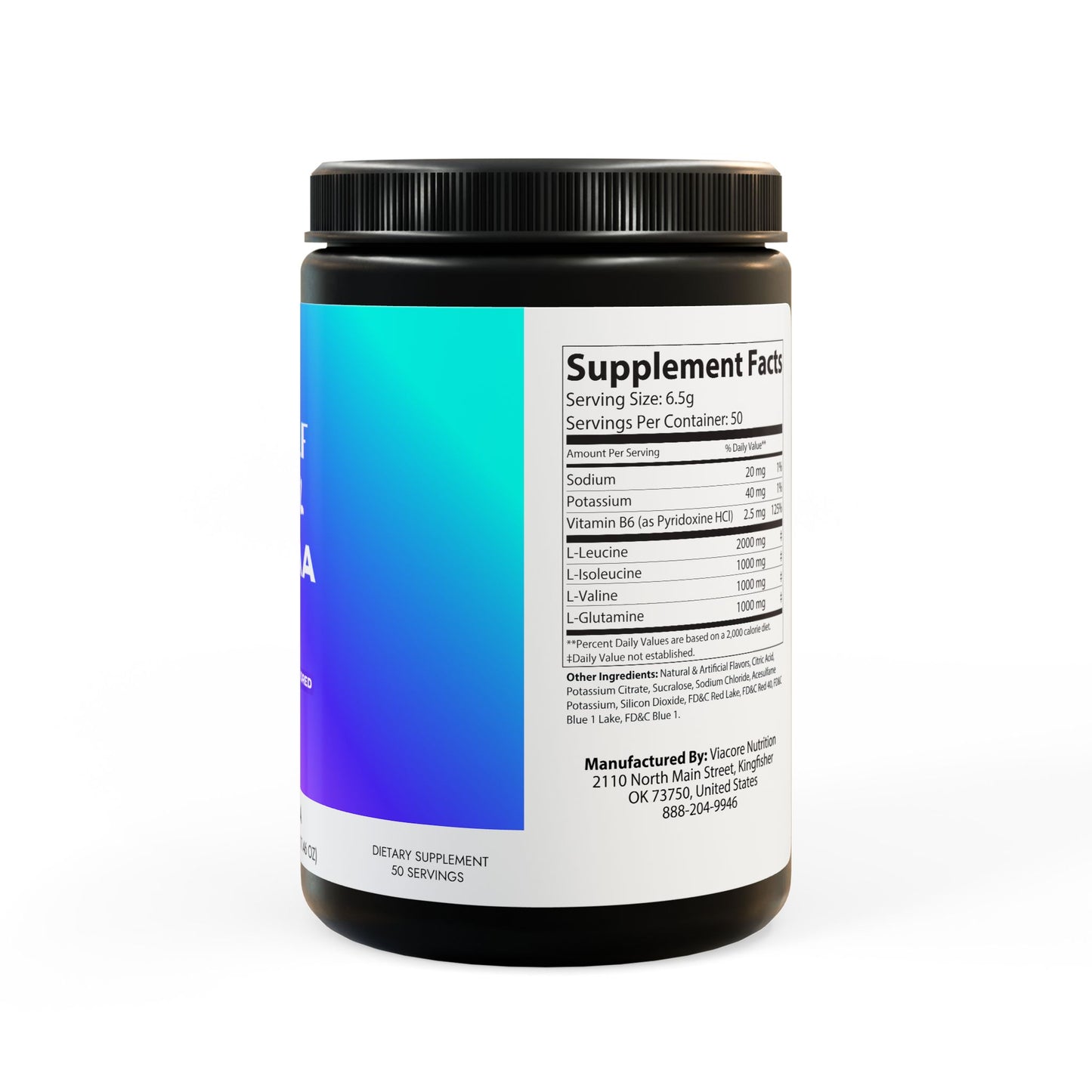DYLF FUEL BCAA Supplement, Grape Flavor (325g, 11.46oz, 50 servings)
