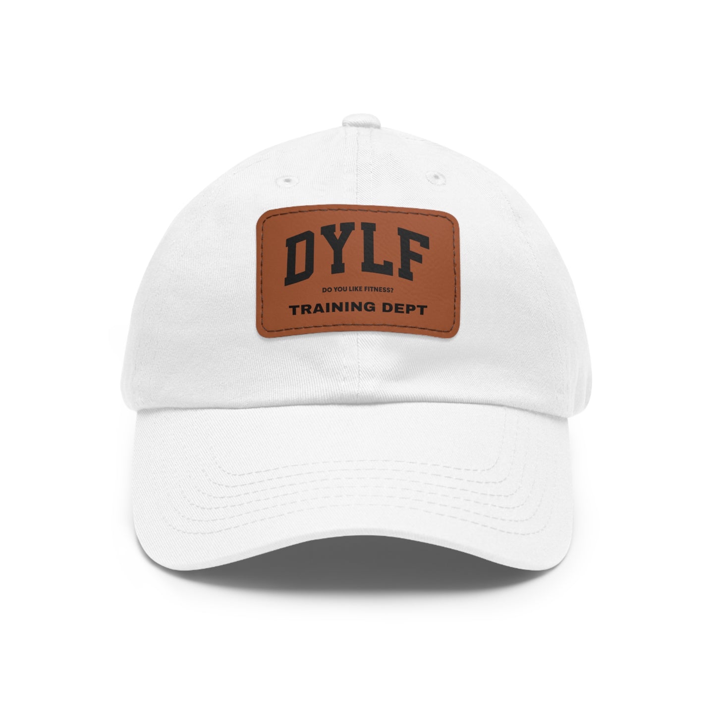 DYLF In Training Dad Hat with Leather Patch (Rectangle)