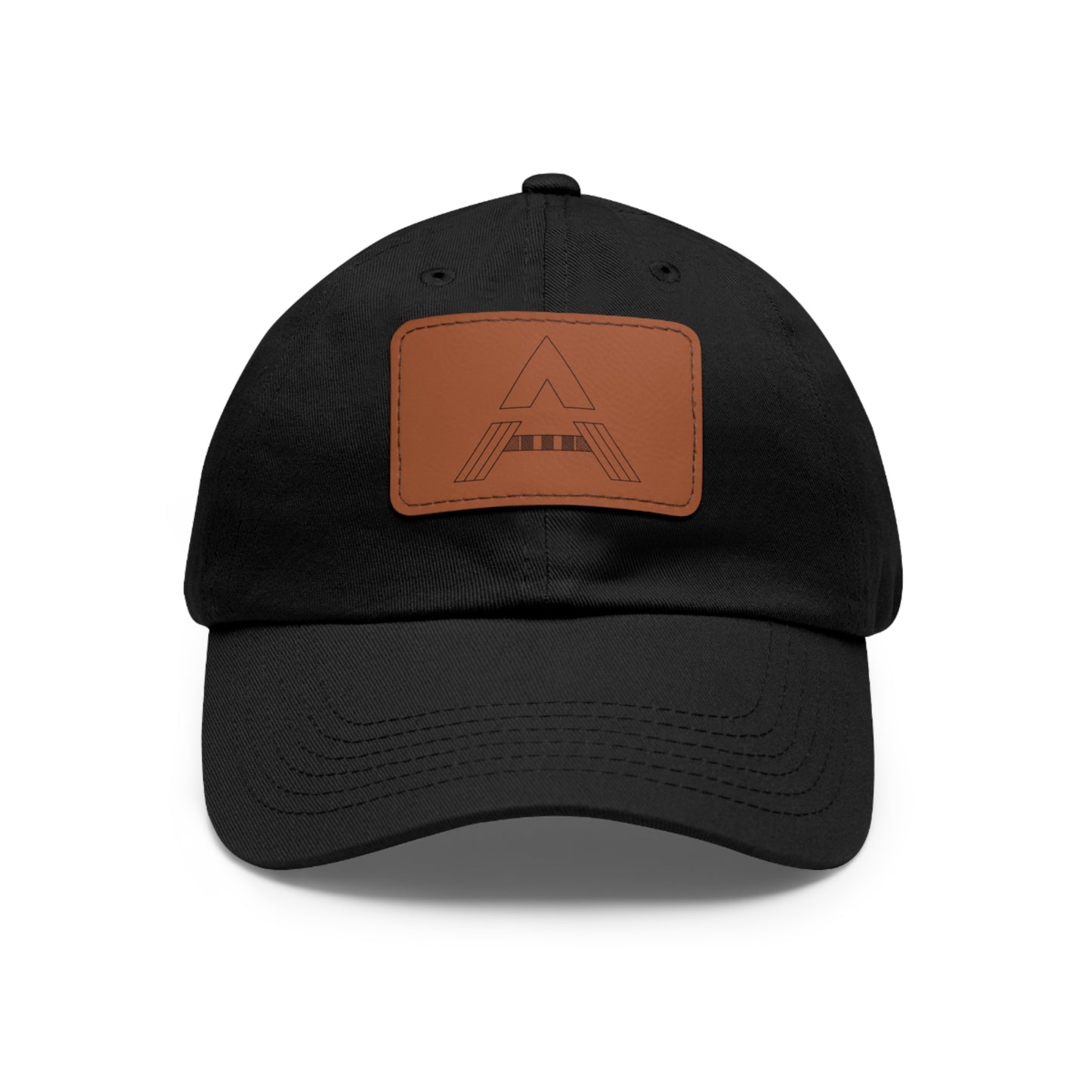 Aesthetically Fit Dad Hat with Leather Patch (Rectangle)