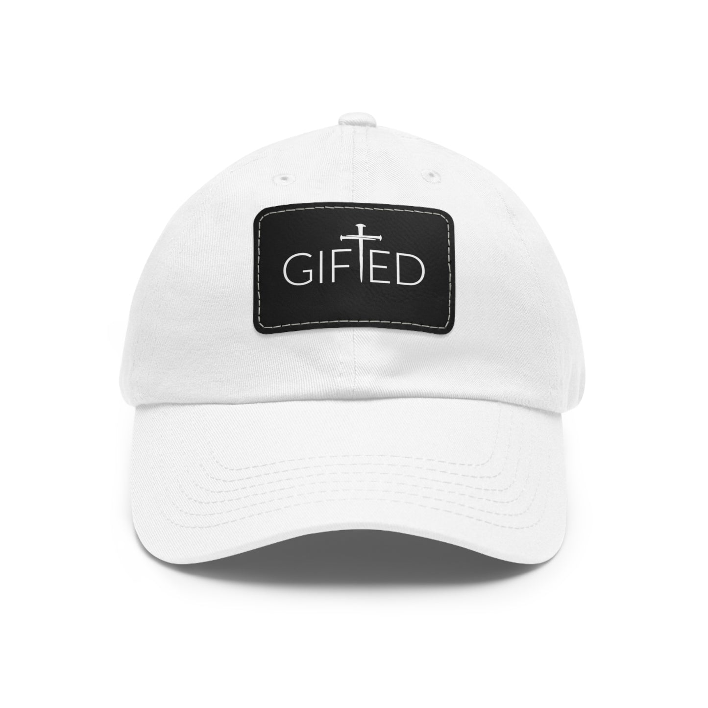GIFTED Dad Hat with Leather Patch (Rectangle)