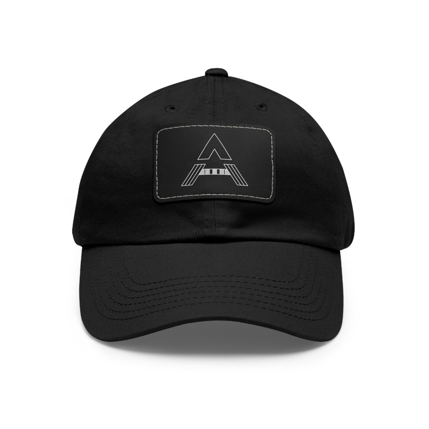 Aesthetically Fit Dad Hat with Leather Patch (Rectangle)