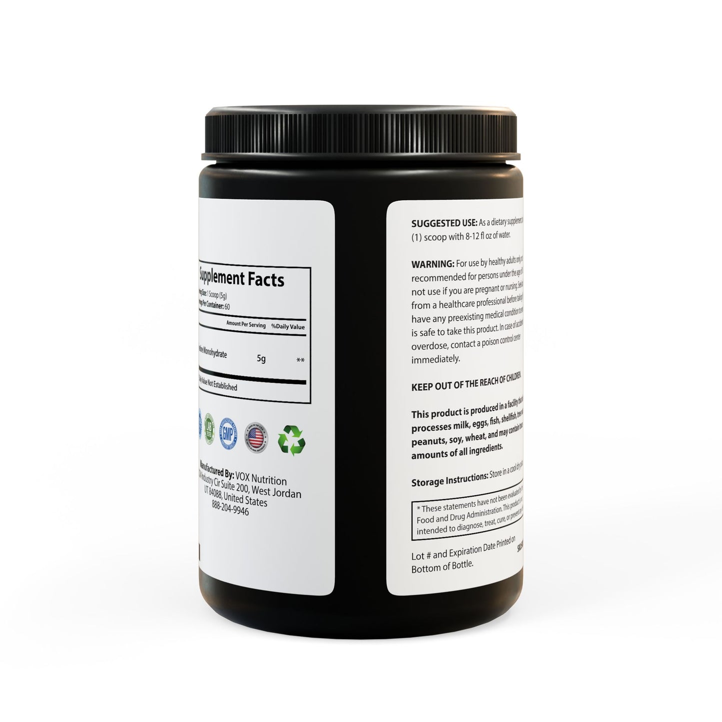 Aesthetically Fit Creatine Monohydrate Supplement (300g, 10.58oz)