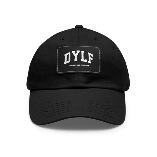 DYLF Dad Hat with Leather Patch (Rectangle)