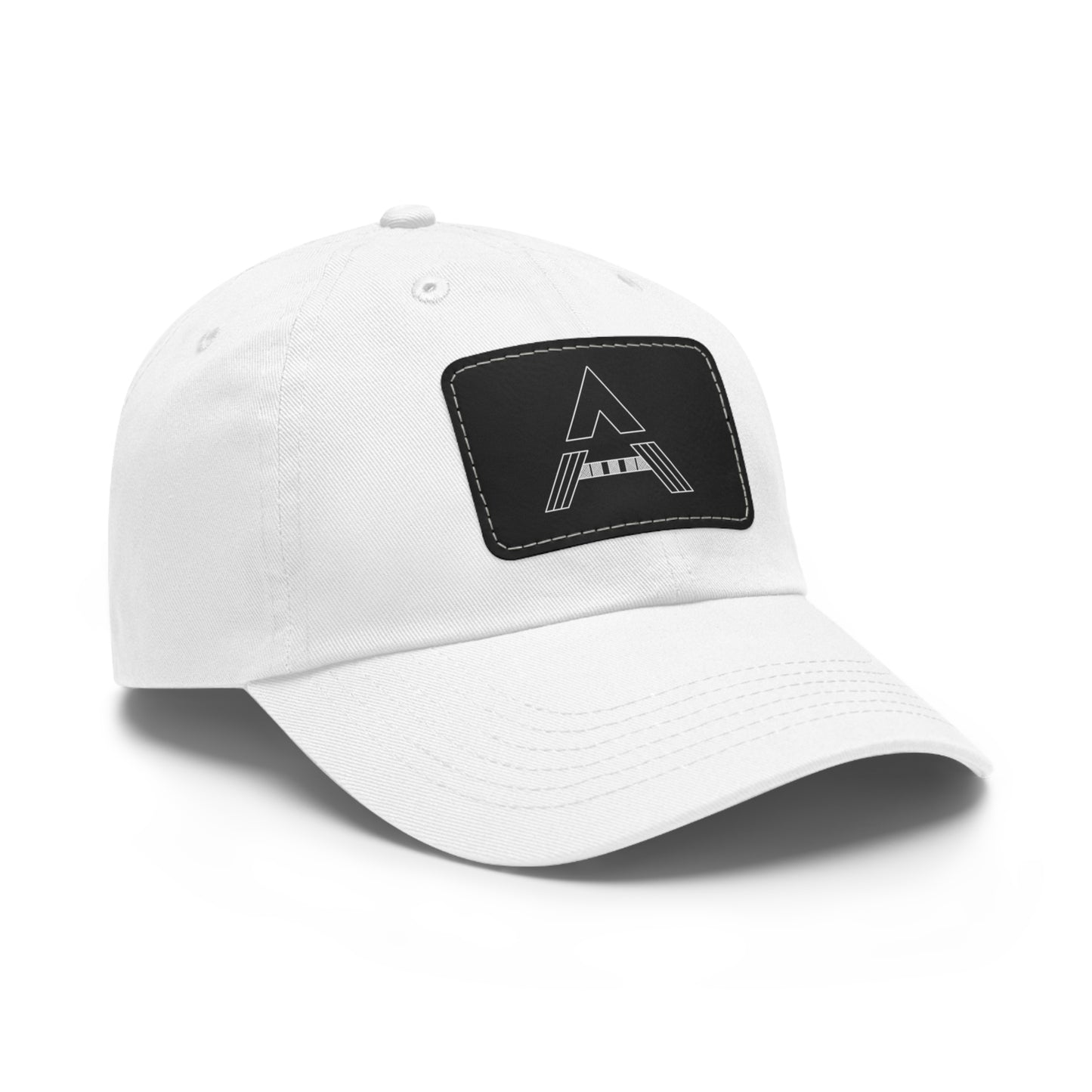 Aesthetically Fit Dad Hat with Leather Patch (Rectangle)