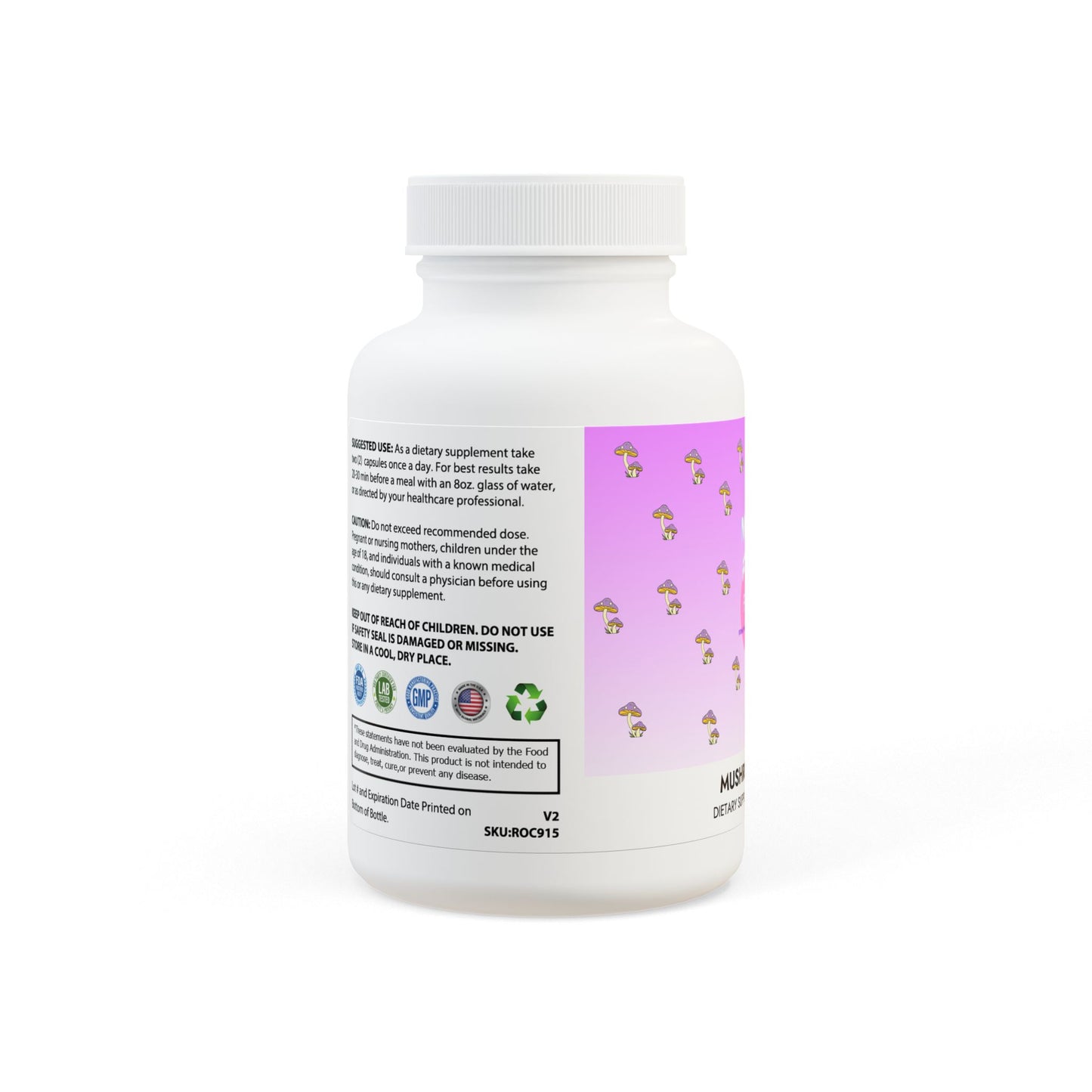 MILF FUEL Functional Mushroom Blend Supplement (60 Capsules)