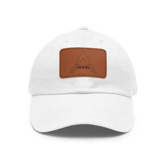 Aesthetically Fit Dad Hat with Leather Patch (Rectangle)