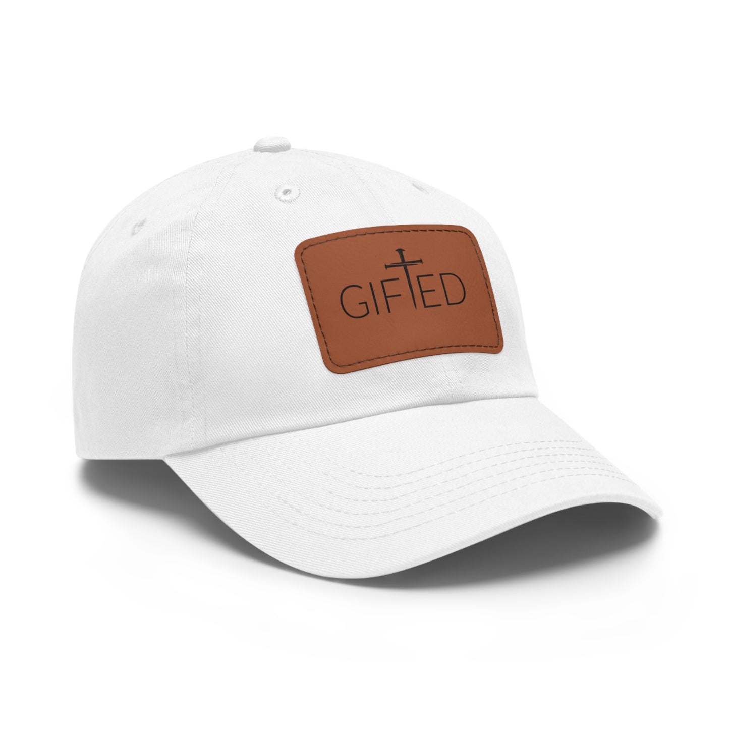 GIFTED Dad Hat with Leather Patch (Rectangle)