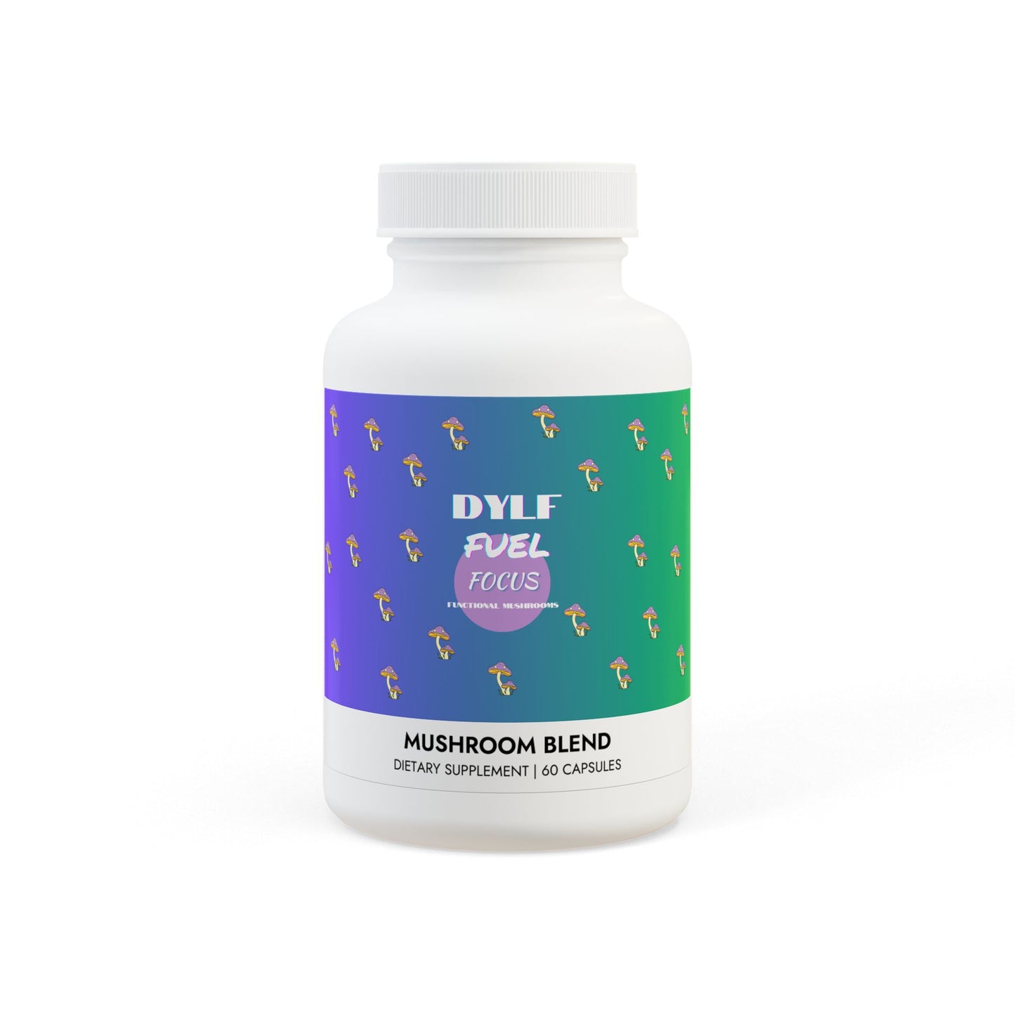 DYLF FUEL Functional Mushroom Blend Supplement (60 Capsules)