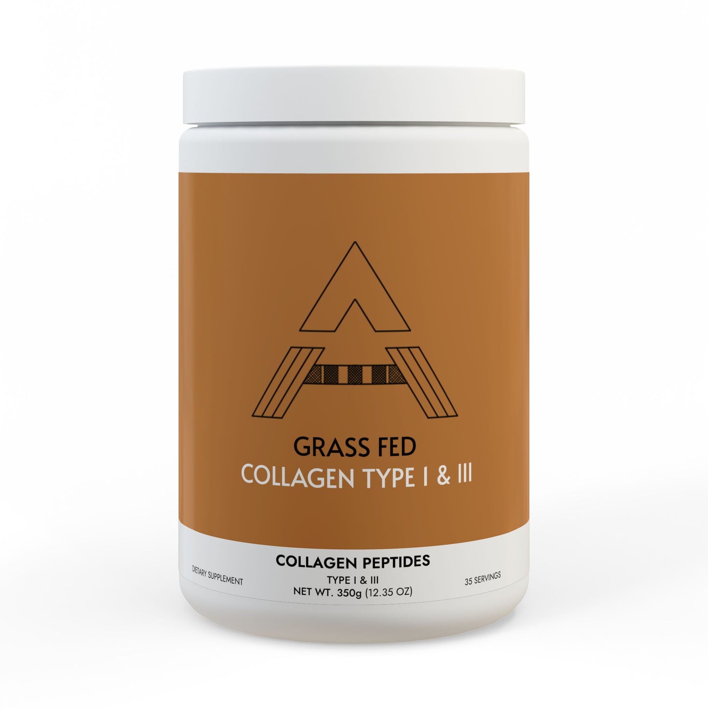 Grass Fed Collagen Peptides Type I & III Supplement (350g, 12.3oz)