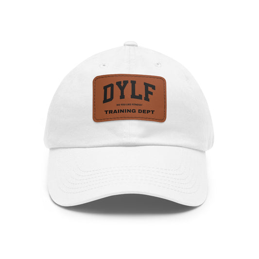 DYLF In Training Dad Hat with Leather Patch (Rectangle)