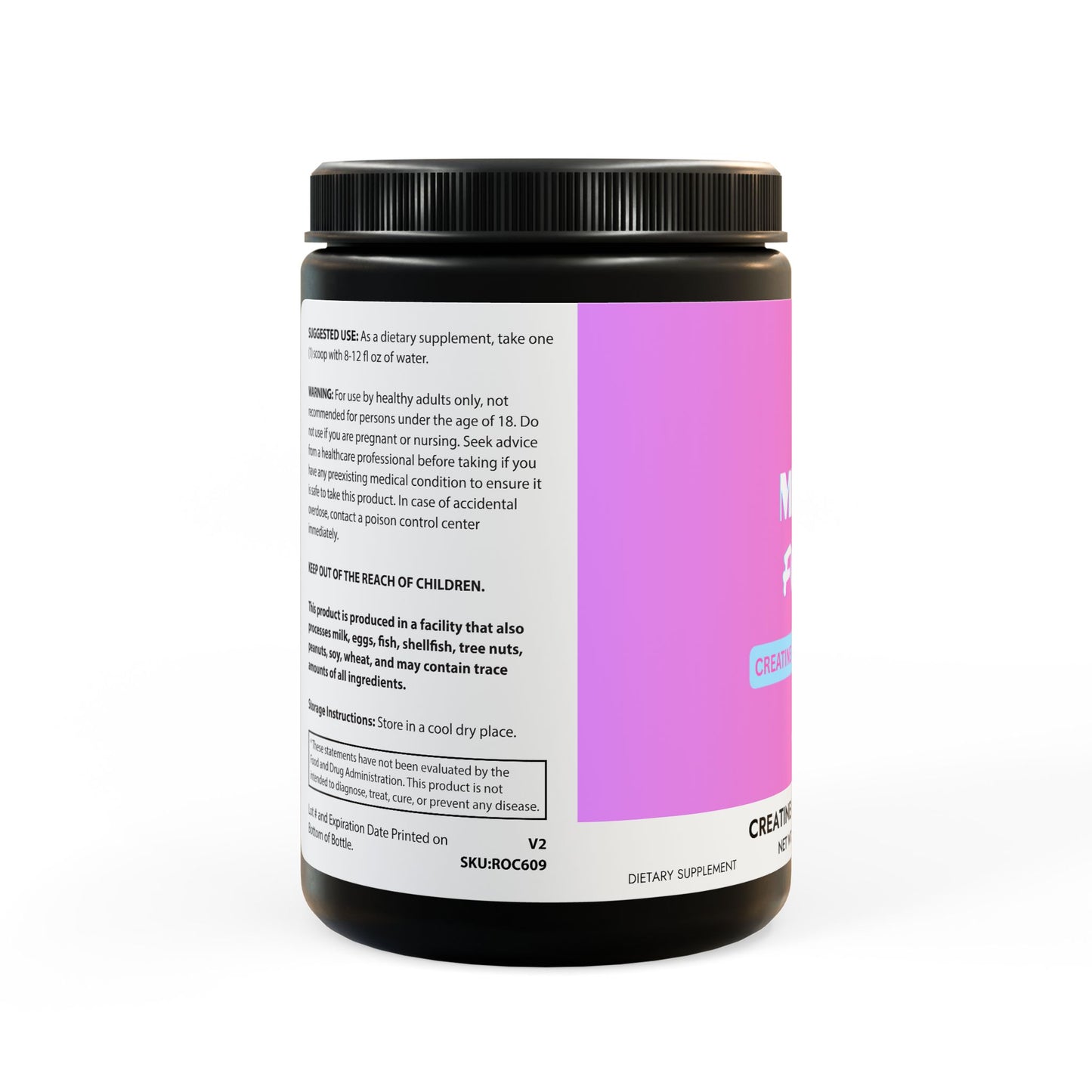 MILF FUEL Creatine Monohydrate Supplement (300g, 10.58oz)