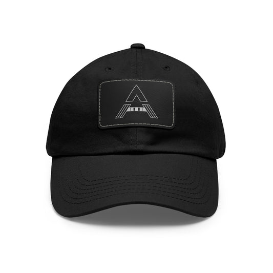 Aesthetically Fit Dad Hat with Leather Patch (Rectangle)