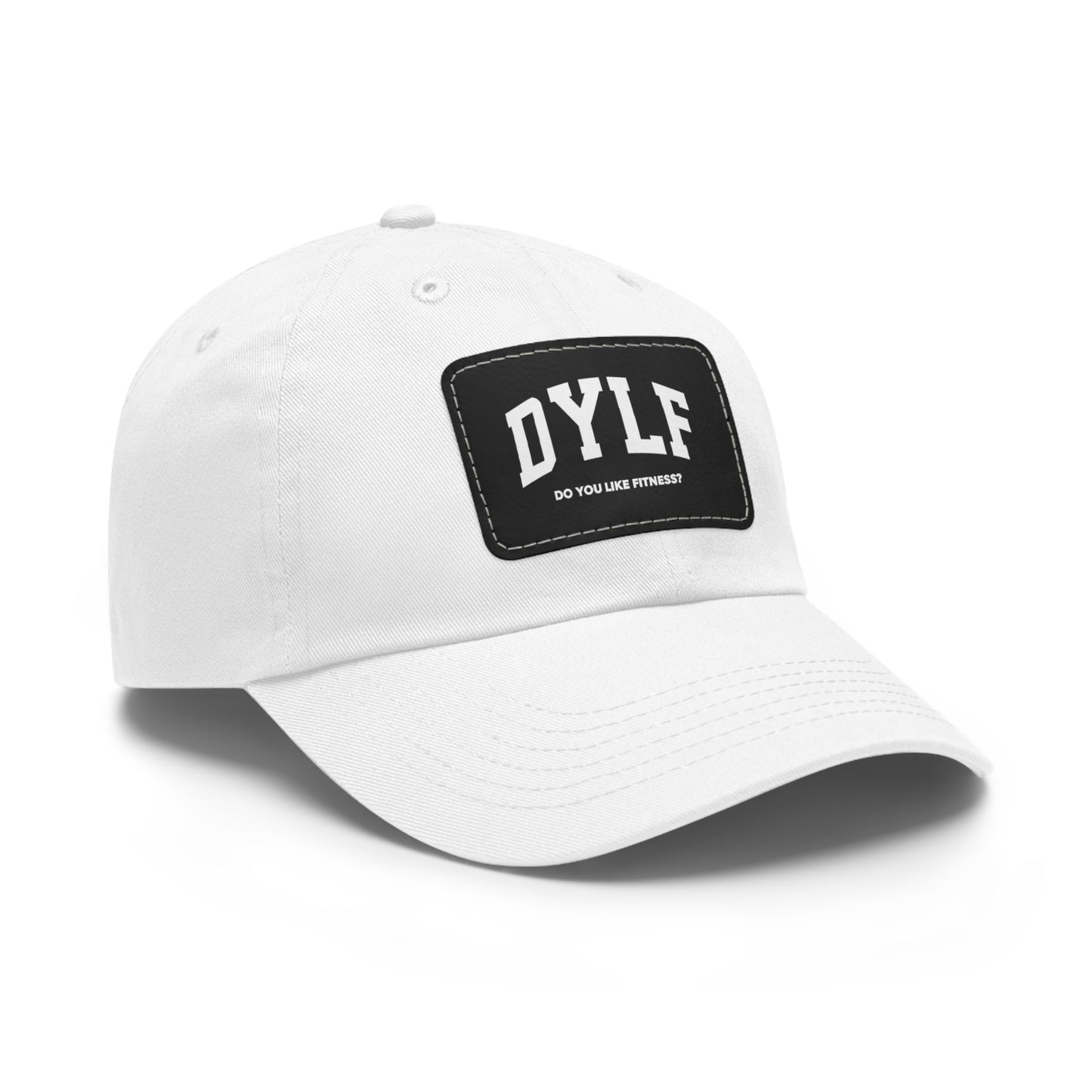DYLF Dad Hat with Leather Patch (Rectangle)