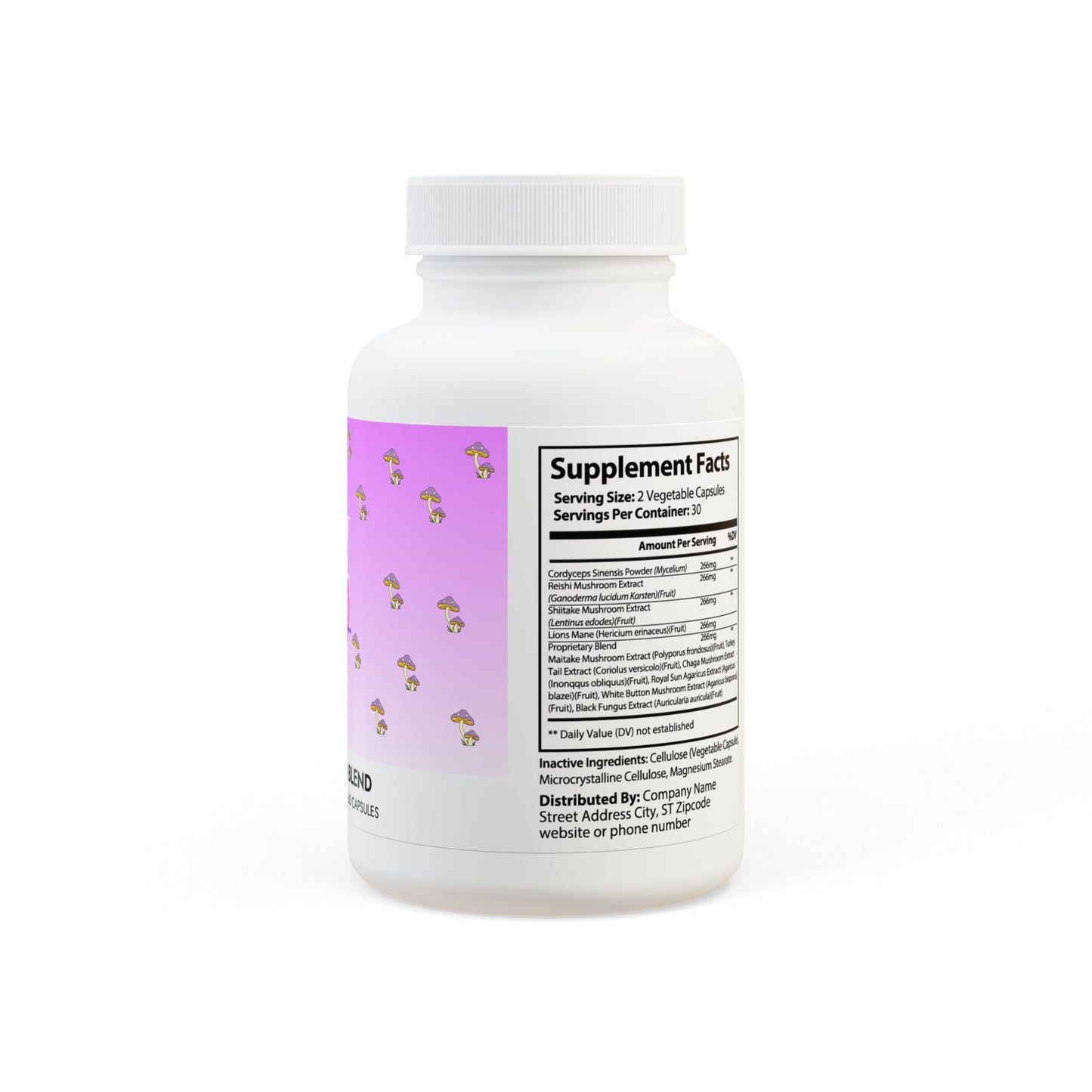 MILF FUEL Functional Mushroom Blend Supplement (60 Capsules)