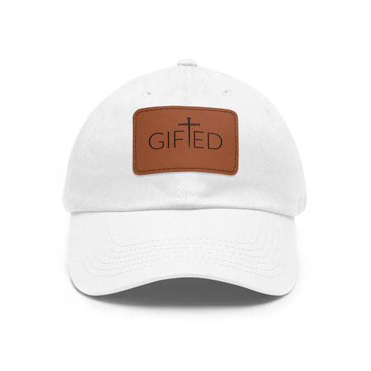GIFTED Dad Hat with Leather Patch (Rectangle)